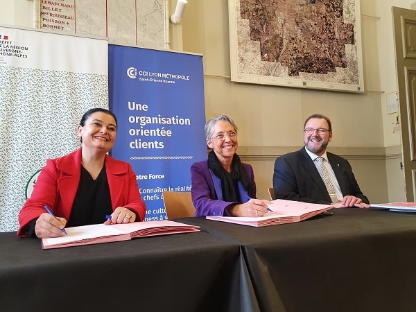 visite cci lyon ministre travail elisabeth borne